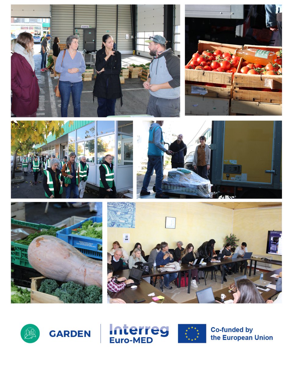 The 5th #GARDENproject Steering Committee Meeting took place in Montpellier 🇫🇷!
Two days of collaboration, pilot updates &amp; local discoveries hosted by FAB'LIM &amp; Marché Gare 🌿
Together for greener #FoodSystems in the #Mediterranean!
#InterregEuroMED