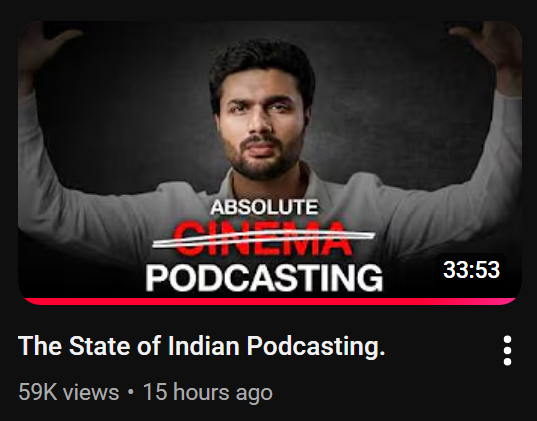 anurag__kochar's tweet photo. After a very long time, I saw an Indian creator talk so raw &amp; real about the industry. Super excited to see unhinged @prvkhvr again https://t.co/ocQERxMVAm