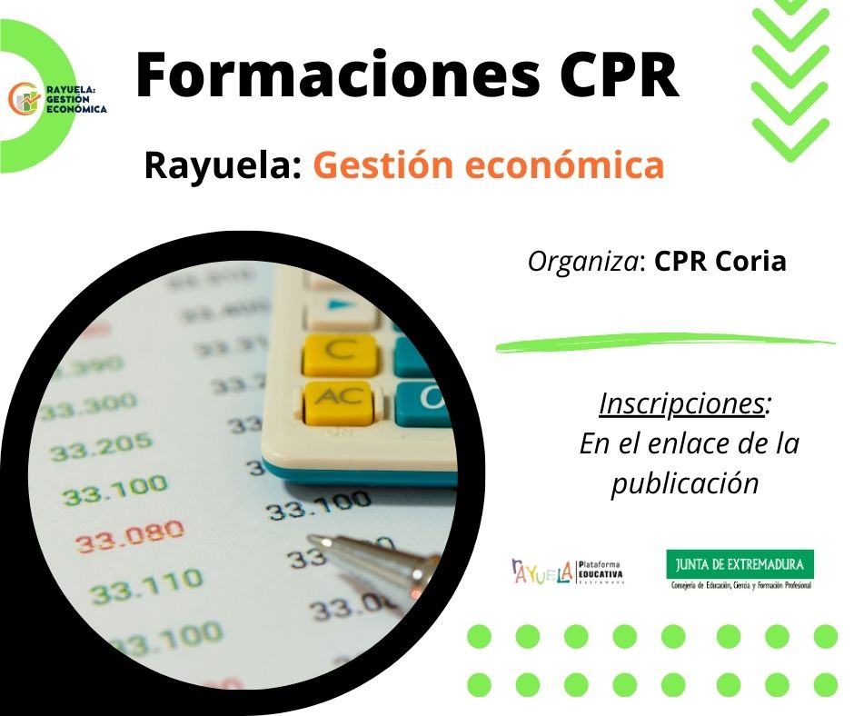 El CPR Coria en colaboración con Plataforma Rayuela convoca el curso: "Rayuela: Gestión económica” en formato online. El período de inscripción finaliza el 24 de noviembre de 2025.

Más información en: cprcoria.educarex.es