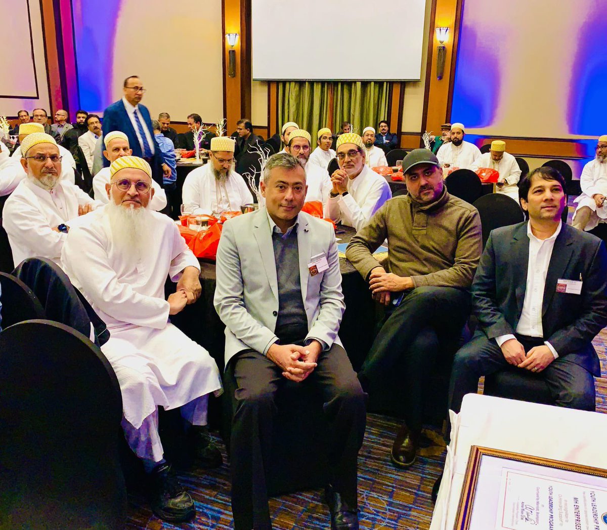 Bohras_Canada's tweet photo. At this year’s Hussain Day, members of the #Mississauga @Dawoodi_Bohras joined fellow faith and community leaders in remembrance of Imam Hussain, who stood for justice and righteousness for all humanity.

Our members were humbled to recite a noha (elegy) and share in this message of unity and hope. 

#HussainDay