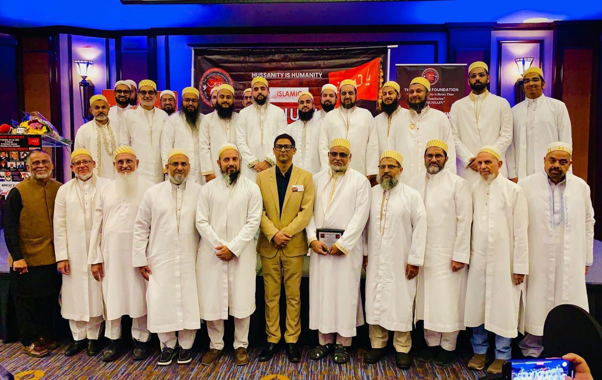 Bohras_Canada's tweet photo. At this year’s Hussain Day, members of the #Mississauga @Dawoodi_Bohras joined fellow faith and community leaders in remembrance of Imam Hussain, who stood for justice and righteousness for all humanity.

Our members were humbled to recite a noha (elegy) and share in this message of unity and hope. 

#HussainDay