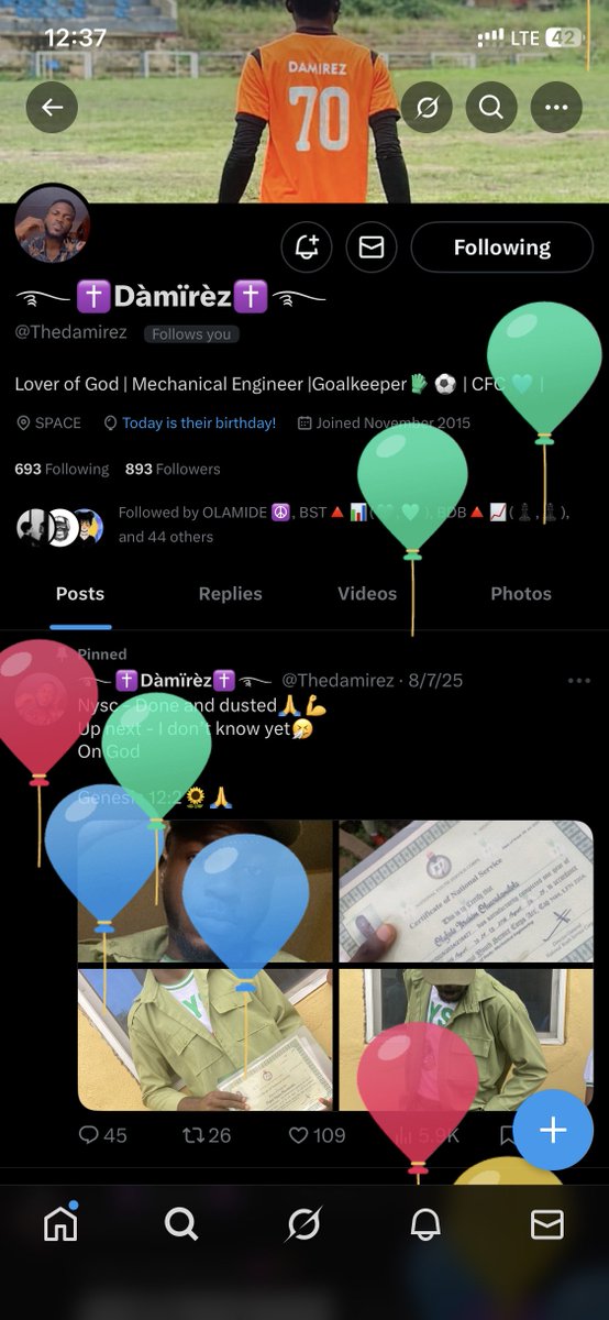 Thedamirez's tweet photo. The next 365 days will be a fun filled one🩷🙏

Happy birthday, Oluwadamilola🩷🎊 https://t.co/D6TdXWU0It