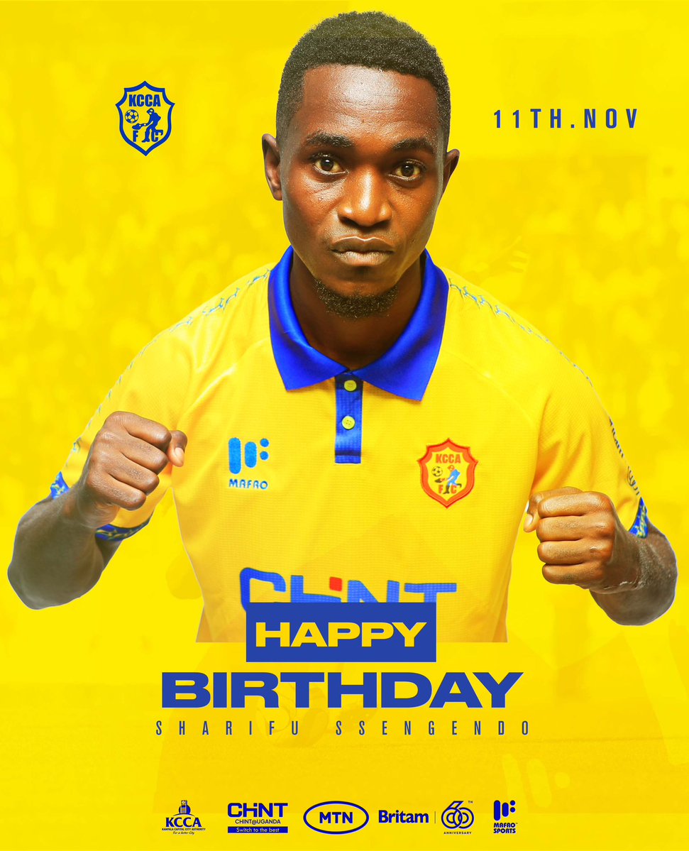 Happy birthday Sharifu Ssengendo 🎂🎂. Enjoy your day 😊. 

#KCCAFC