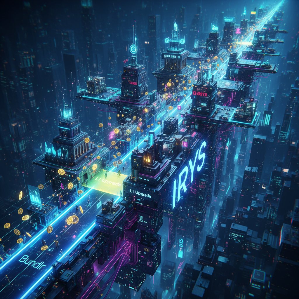 从Bundlr到L1，IRYS完成了一次彻底的架构蜕变！

过去的Bundlr是条“高速公路”，只为把数据更快、更便宜地送到Arweave。而现在的IRYS L1，则在此基础上建起了工厂、银行和交易所——这就是IrysVM带来的可编程能力。

数据无需离开，就能在原地被智能合约加工、确权和交易，真正成为可编程资产。
<a href="/irys_xyz/">Irys (✧ᴗ✧)</a>