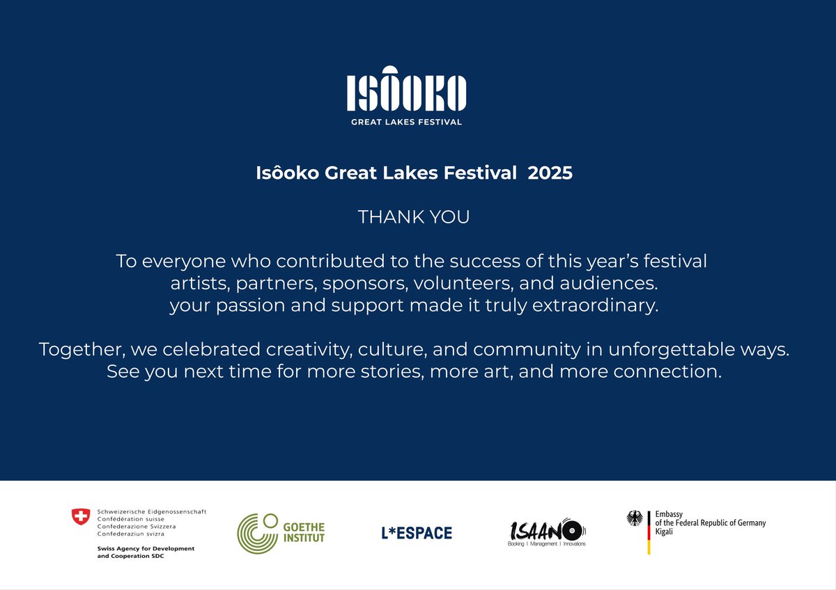 Isôoko Great Lakes Festival Plus tweet media