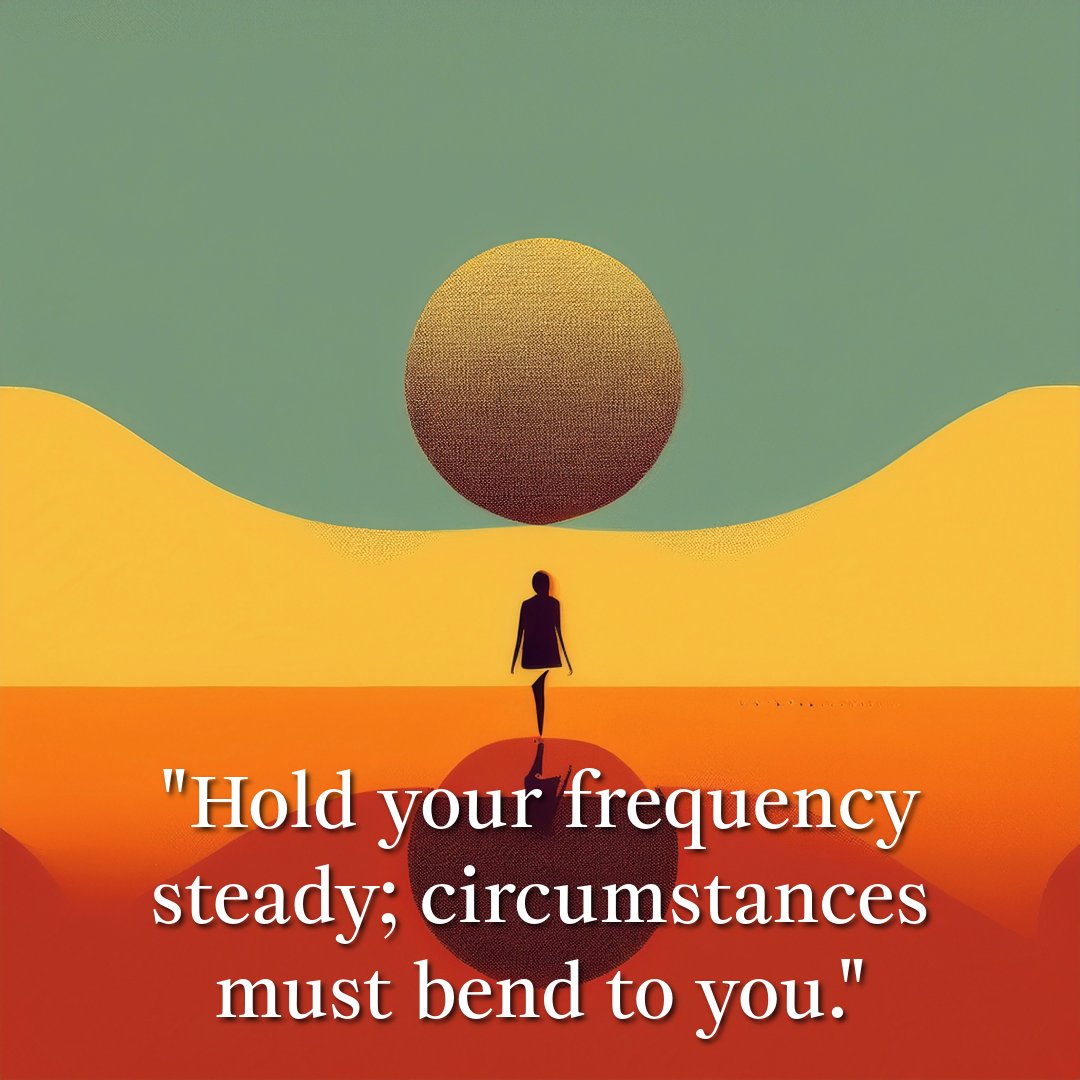 MichelBaise's tweet image. 🌟 &quot;Hold your frequency steady; circumstances must bend to you. Trust in your energy and watch the world align with your vision!&quot; ✨💪
#StayPositive #ManifestYourDreams #EnergyAlignment #Inspiration #MindsetMatters #BelieveInYourself