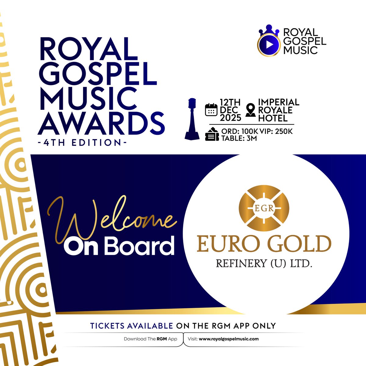 Welcome <a href="/EuroGoldRefiner/">Euro Gold Refinery</a> on board 
#RgmAwards25 #CelebratingGospelArts