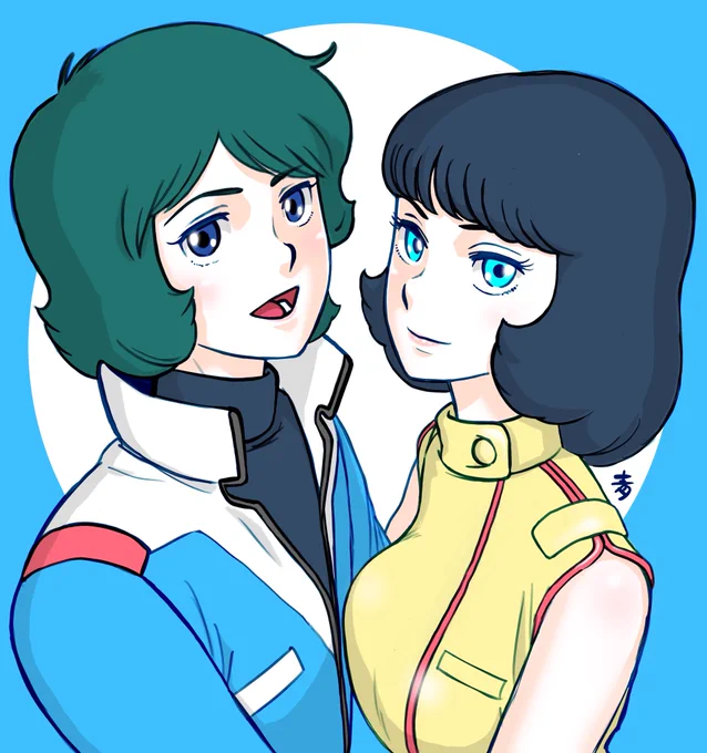 アホほど描いてきて今さらなんだけど…私って安彦キャラがかなり苦手なんだろうなぁと 氏の絵は線一本違うと安彦キャラじゃなくなってしまう。 嫌いではないけど全然上手く描けた事がない…