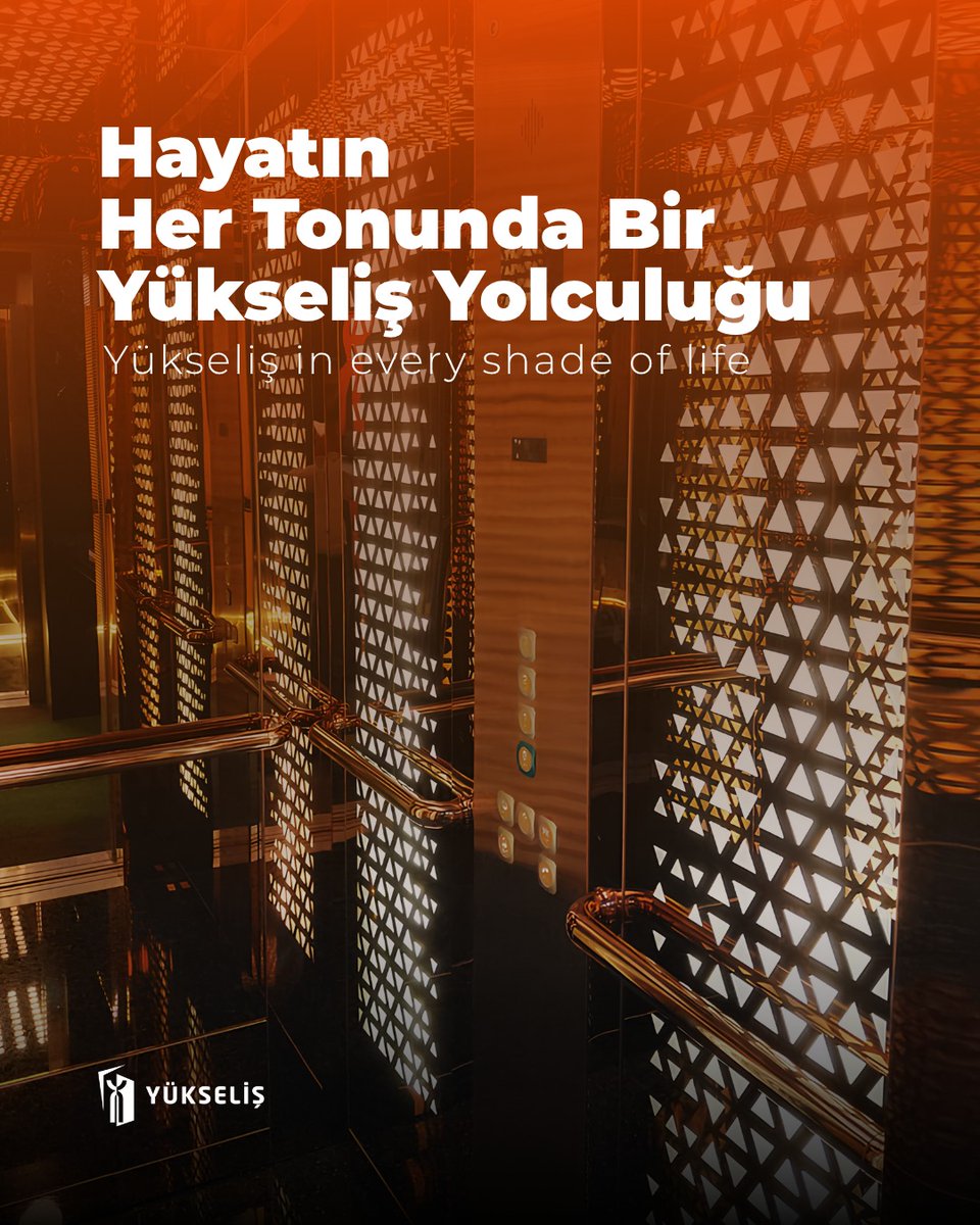 yukselisasansor's tweet image. 🔶 Hayatın Her Tonunda Bir Yükseliş Yolculuğu
Yükseliş in Every Shade of Life

#YükselişAsansör #Yükseliş #ElevatorDesign #ElevatorTechnology #ModernDesign #ElevatorCar #ElevatorCabin #AsansörKabin