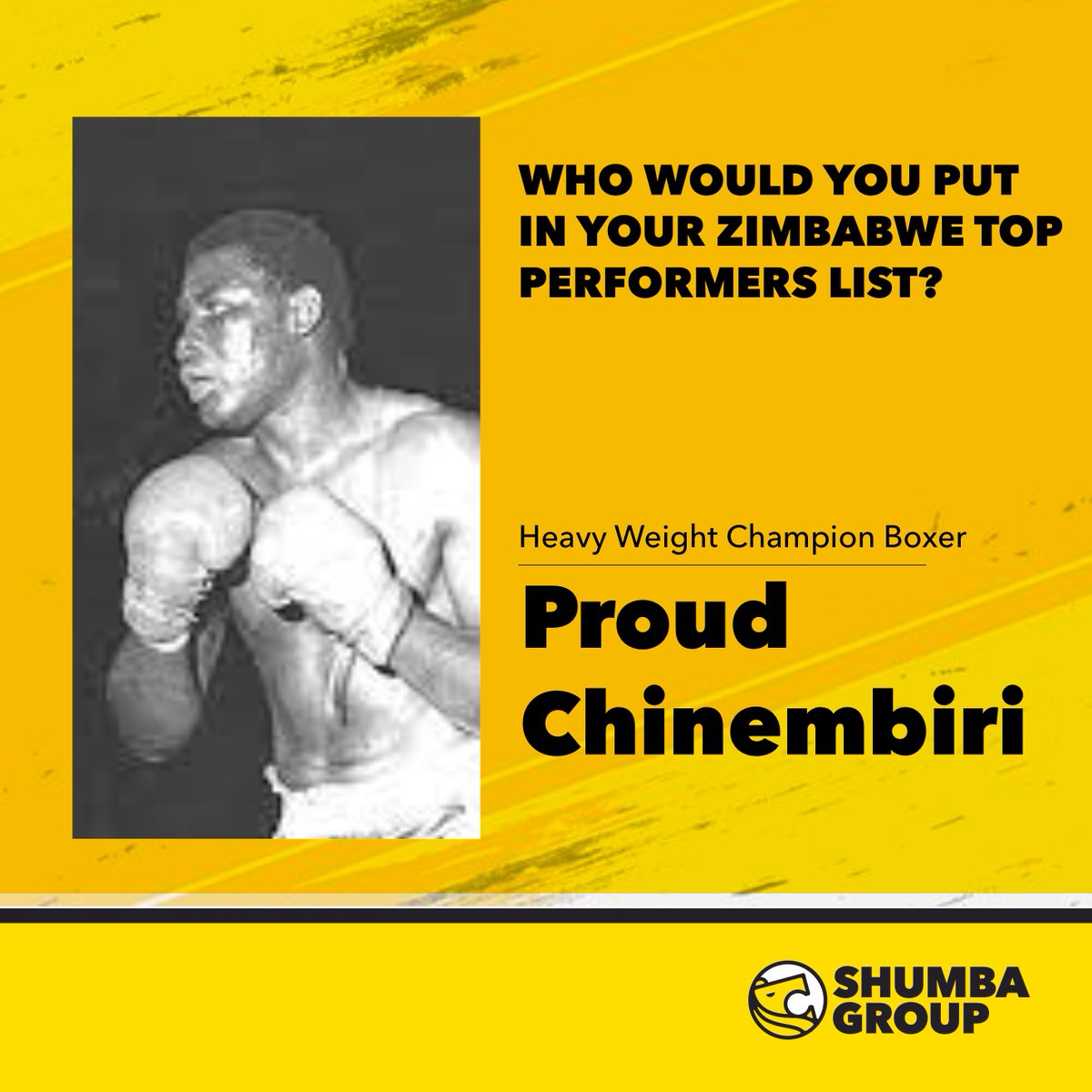 ShumbaCoopers's tweet image. Proud Chinembriri, known professionally as Proud Kilimanjaro, is a Zimbabwean heavyweight boxer known for his intimidating size, powerful jab and right hand, and theatrical entrances. He was the Zimbabwean heavyweight champion between 1982 and his retirement in 1990, and African…