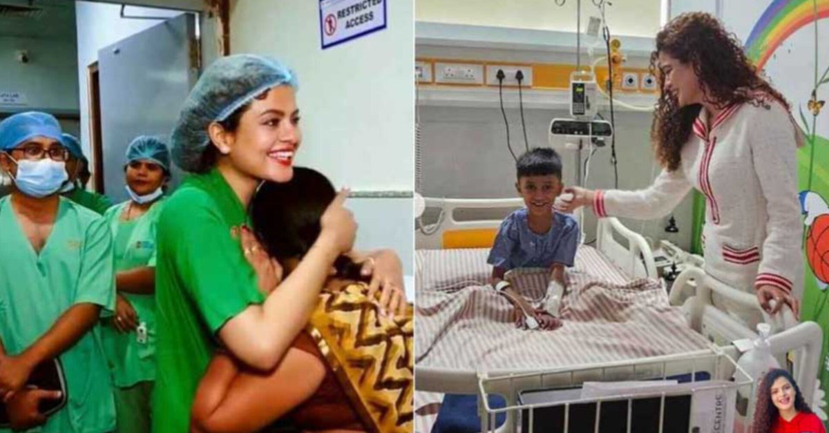 पलक जी जितनी सुंदर है उससे कहीं ज्यादा सुंदर उनका व्यवहार और उनके कर्म है -

शुभांकर मिश्रा -कितने बच्चों की जिंदगी अभी तक आपने बचाई है 

पलक मुच्छल -अभी तक 3803

शुभांकर मिश्रा -ठीक है पिछले साल मैंने 3000 किसी इंटरव्यू में सुना था
और फ़िर अपने लिए पैसे कैसे बचाती हो

पलक मुच्छल