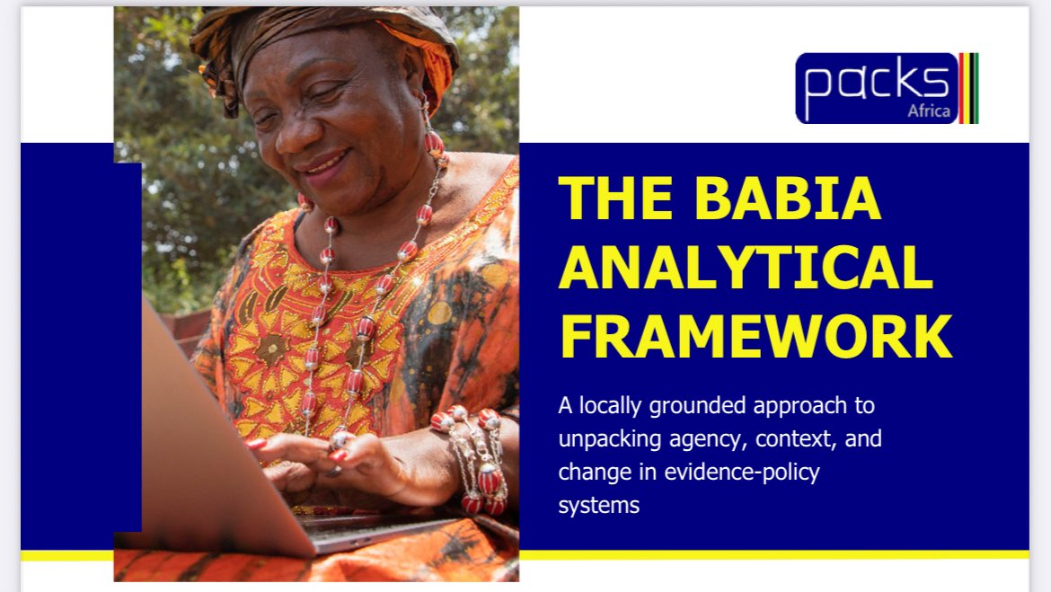 PACKS_Africa's tweet photo. Introducing the Babia Analytical Framework — PACKS Africa’s Afrocentric, question-led tool for understanding how evidence, power & context shape policy.
Explore the full framework: https://t.co/FC24szlFC2
#BabiaFramework #EIDM https://t.co/eoXciYpR4O
