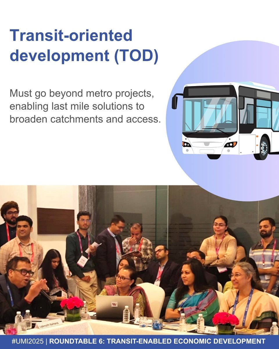 WRIIndia's tweet image. 🌃 The future of #TransitOrientedDevelopment lies in integration, &amp;amp; cities will have to rethink how #UrbanPlanning, finance &amp;amp; inclusion can work together to drive urban transformation.

#TOD #LivableNeighborhoods