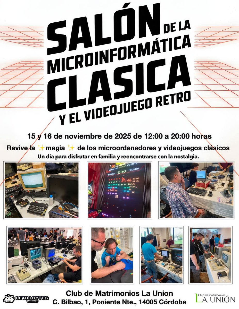 Este fin de semana hay un pequeño evento en Córdoba de la mano de nuestros amigos  <a href="/RetroCordoba/">RetrobytesCordoba</a> una oportunidad para disfrutar en familia de nuestros viejos cacharros y tomar una buena dosis de nostalgia.