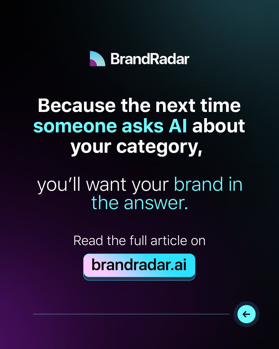 60% of searches end with no click. ChatGPT’s latest update wiped out visibility for 85% of brands.

Will customers still find you in 2026?

🔗 Read the 5 GEO strategies every marketer needs.
brandradar.ai/resources/ai-v… 

#BrandRadar #AIVisibility #DigitalMarketing