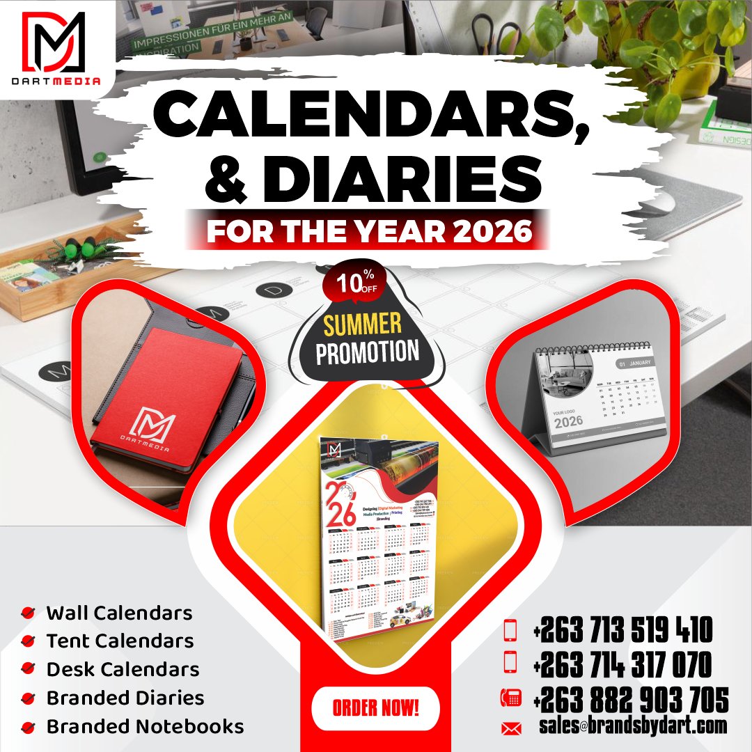 Imagine having the opportunity to get your customers visualize and remember your brand for the next 365 days of next year? Calendars and diaries are  the ultimate marketing long game . Get the first mover advantage @ 10% off now!