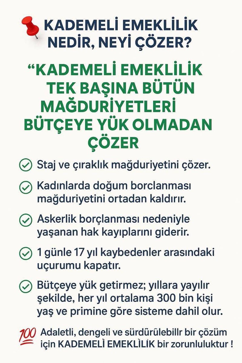 <a href="/mihribanugurluu/">Mihriban UĞURLU ⚖️</a> Çalışma Bakanlığından emekçinin hakları için çalışmalarını bekliyoruz 

<a href="/MKalayci42/">Mustafa Kalaycı</a>
<a href="/ayyuceturkestas/">Dr. Ayyüce Türkeş Taş</a>
<a href="/55erhanusta/">Dr. Erhan Usta</a>
<a href="/EmadDernegi/">EMEKLİLİKTE ADALET DERNEĞİ ⚖️</a>
#KademesizBütçeOlmaz