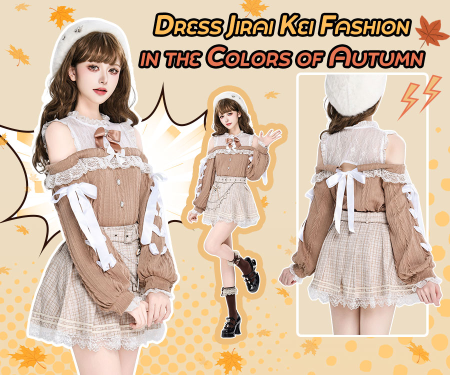 inspired_devil's tweet image. Dress Jirai Kei fashion in the colors of Autumn
#jiraikei 
Jirai Kei Sweater: devilinspired.com/jfashion-cloth…
Milky Tweed Skirt: devilinspired.com/jfashion-cloth…