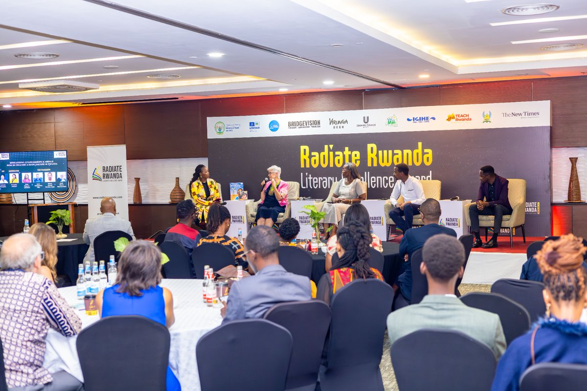 Thank you to our amazing panelists for sparking such a rich conversation on how schools and media can inspire a vibrant book culture in Rwanda! Your ideas continue to light the path towards a nation that reads, writes, and shares knowledge. ✨️ 📚

#Radiaterwanda2025📚