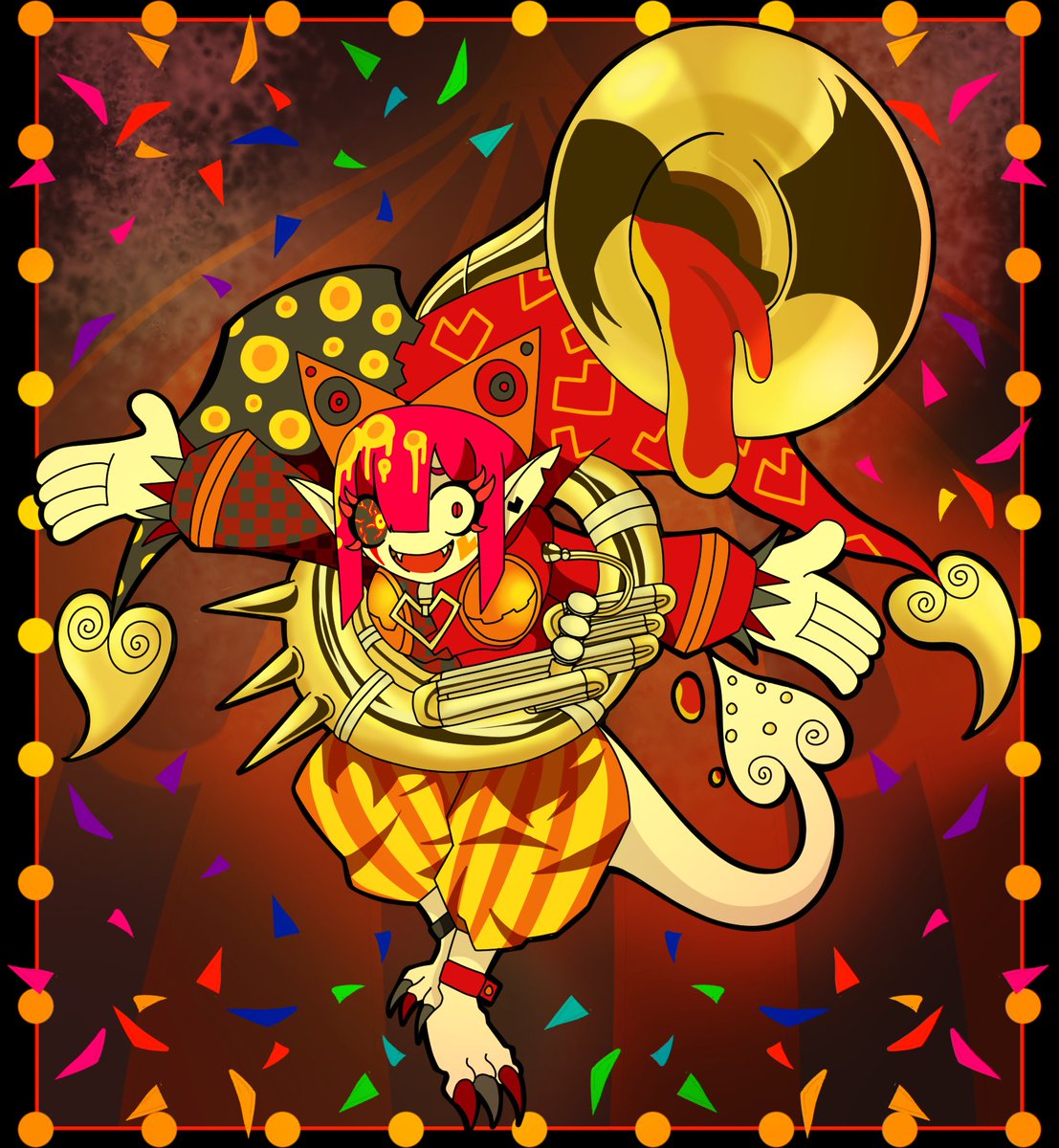 equalouiz's tweet photo. 溶玩噴演♡ラヴァクラウン

#OC #創作 #混見夢眼喪 https://t.co/AL6Rx71jtb