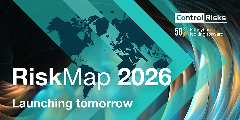 Control_Risks's tweet image. #RiskMap2026 launches tomorrow! We have passed the tipping point. The world has fundamentally changed. Our Top Risks take a deep dive into what this means for organisations worldwide. 

👉Get ahead of the trends: book your in-house RiskMap briefing: controlrisks.com/riskmap?utm_so…