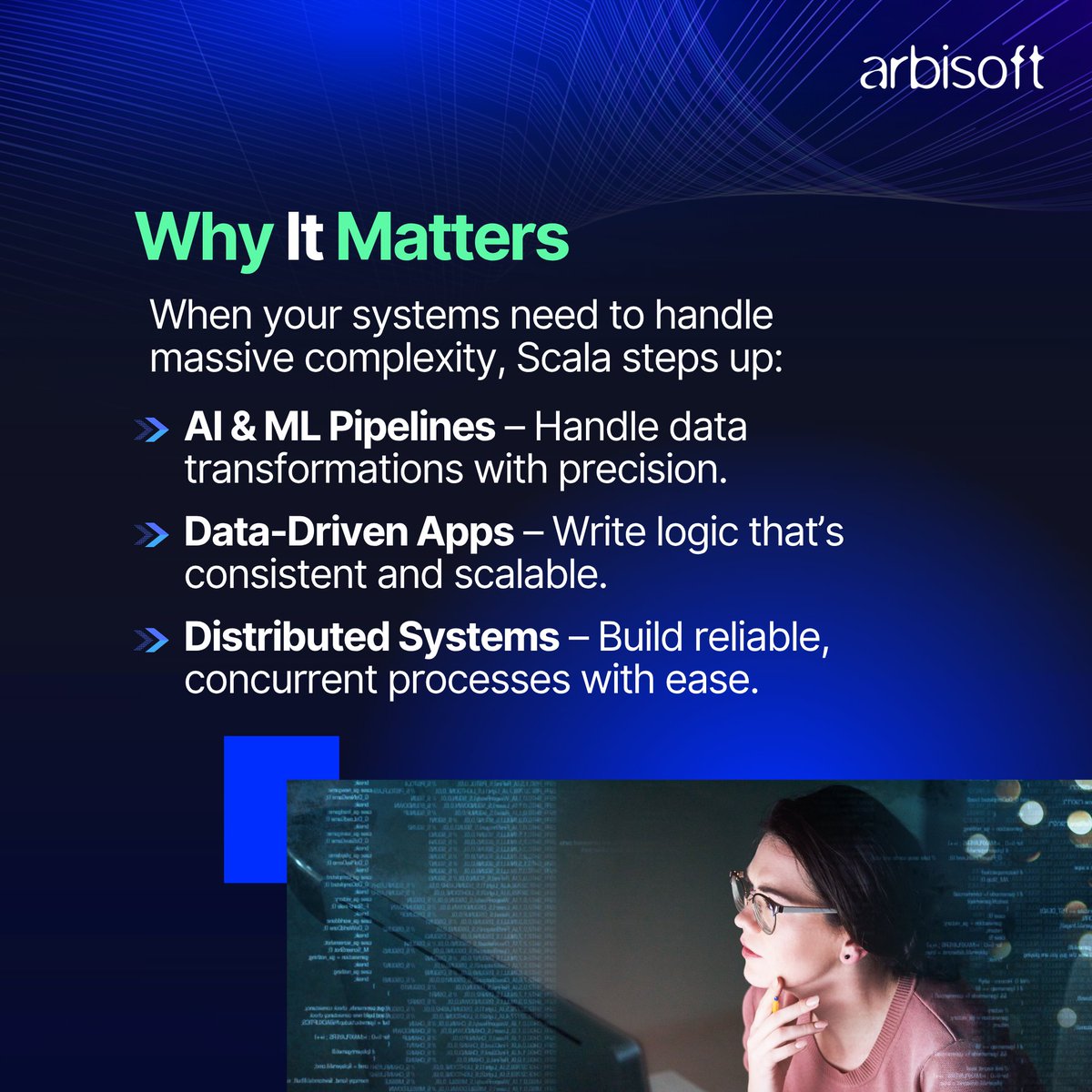 arbisoft's tweet image. Code that scales without breaking a sweat? That’s Scala. 💡
Adeel Aslam, Lead Staff Engineer at Arbisoft, shares how it’s redefining the way we code: tinyurl.com/y2tkke7h

#Scala #FunctionalProgramming #ArbisoftBlogs