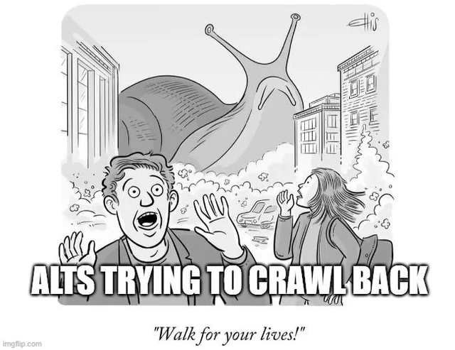 DaDai_Space's tweet image. Crypto meme series:           
Too slow, for now
#CryptoAcademy 

#CryptoSignals #Bitcoin #Altcoins #Blockchain #CryptoTrading #HODL #DeFi #NFT #Bullish #BearMarket #TradingTips #CryptoMeme #AltSeason #CryptoCommunity #DayTrading #Web3 #ETHd