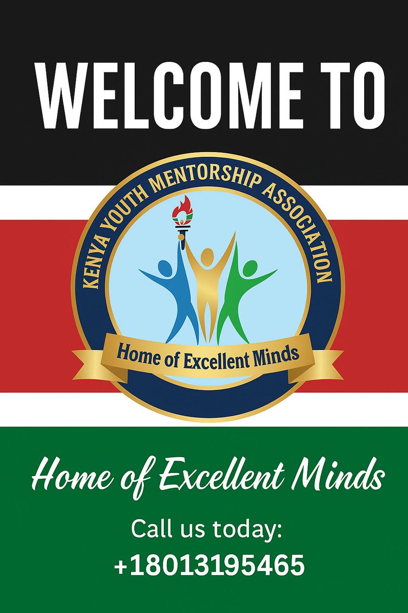 KYMAssociation's tweet photo. Are you ready to grow in leadership, character, and success? Join the Kenya Youth Mentorship Association (KYMA)! 🇰🇪

We are the Home of Excellent Minds, dedicated to building a disciplined generation that is self-driven and successful.

#YouthMentorship #ExcellentMinds #JoinKYMA https://t.co/O9Cospy9p3