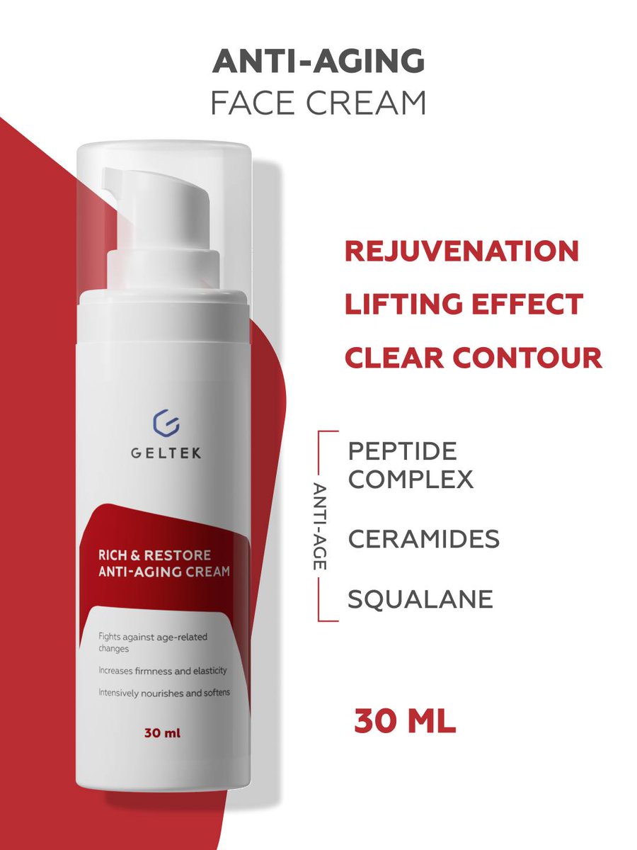 archus_medicus's tweet image. Restore, Rejuvenate, Reveal Radiance!

Introducing GELTEK Rich &amp;amp; Restore Anti-Aging Face Cream – your skin’s new best friend!

Intense hydration
Improved elasticity
Youthful, healthy glow

#GELTEKGlow #YouthfulSkin #PeptidePower #AgeGracefully #SkincareThatWorks