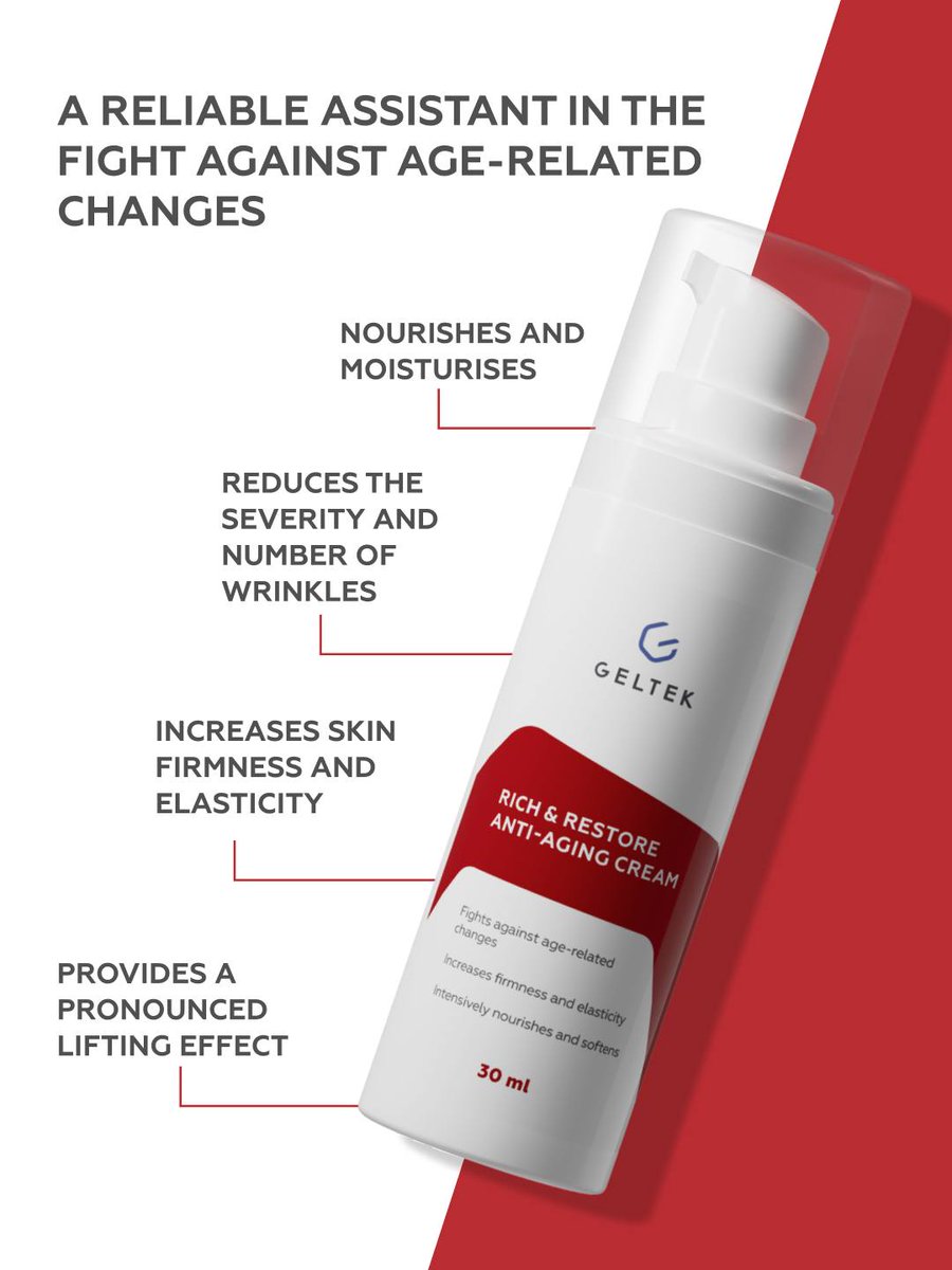 archus_medicus's tweet image. Restore, Rejuvenate, Reveal Radiance!

Introducing GELTEK Rich &amp;amp; Restore Anti-Aging Face Cream – your skin’s new best friend!

Intense hydration
Improved elasticity
Youthful, healthy glow

#GELTEKGlow #YouthfulSkin #PeptidePower #AgeGracefully #SkincareThatWorks