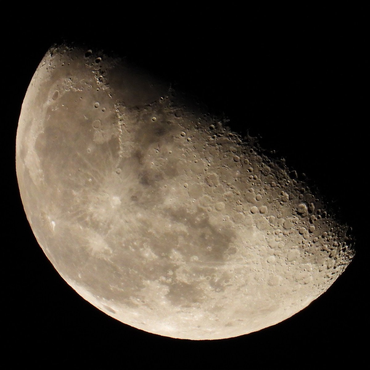 FunkyAppleTree's tweet image. Craters galore on my gibbous last night, 63% illuminated @StormHour @ThePhotoHour #London