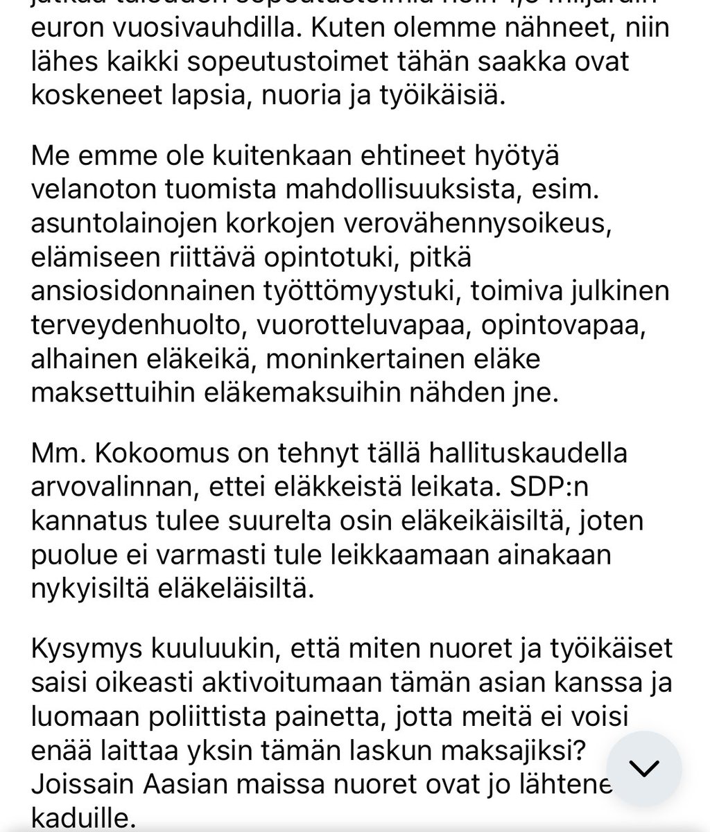 Kuulostaa uskottavalta: Velaksi eläminen on hyödyttänyt lähinnä eläkeläisiä
 reddit.com/r/Suomi/s/AJIz…