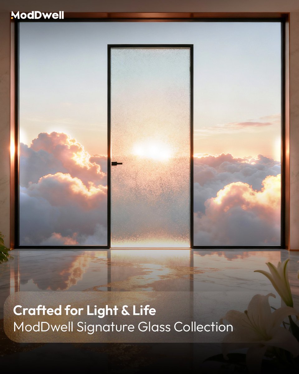 ModDwell's tweet image. Sleek lines, timeless elegance, and a touch of innovation - that’s the essence of the ModDwell Signature Glass Collection. Designed to complement contemporary spaces, each piece captures the beauty of simplicity in its finest form.✨

#ModDwell #SignatureGlass #InteriorDesign
