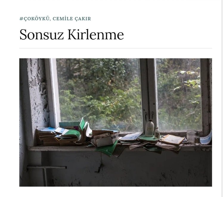 C’nin evi tozla kaplanıyor her sabah yeniden. Temizlenemeyen bir dünyanın ortasında
yorgun bir insanın döngüsü.
Belki de temizlik,
kirle barışmayı öğrenmektir.

pazartesi14.com/2025/11/11/son…

#öykü #modernöykü #TürkEdebiyatı #kirlenme #varoluş #yalnızlık #sonsuzdöngü #psikolojiköykü
