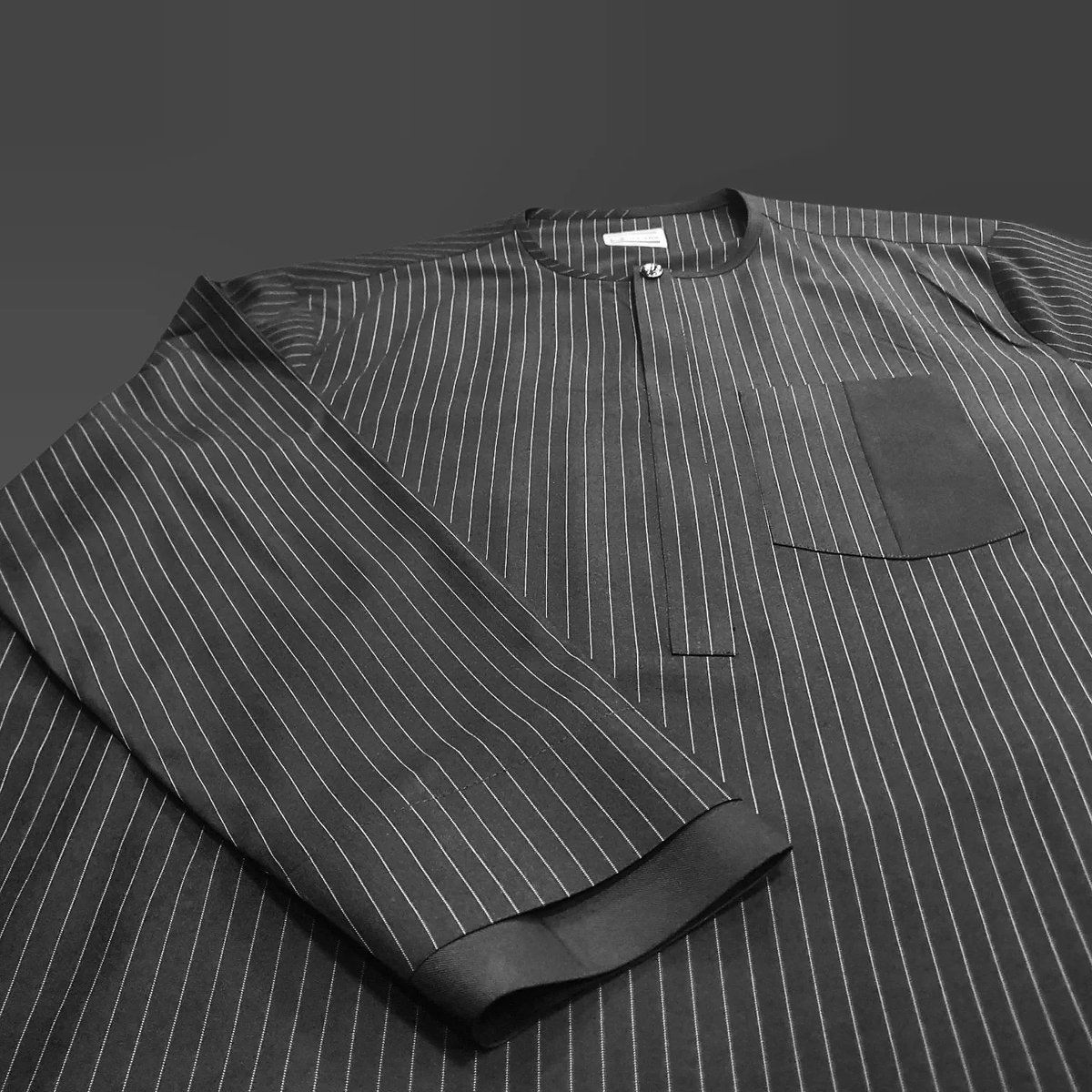 Qollars's tweet image. Qollars Blaq Pinstripe Kaftan ♟️

#lookfresh😎