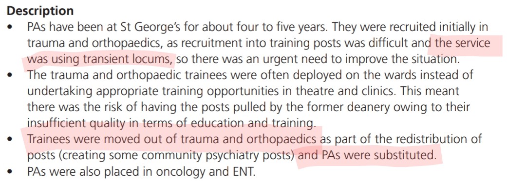 ExplosiveEnema2's tweet photo. This is one of the worst offenders for the #PAproject
With absolutely no evidence they claim PAs are more expert and useful than actual Drs
Screw patient safety
Screw standards
Screw @lengreview
Carry on Noctor https://t.co/geL5eMX513