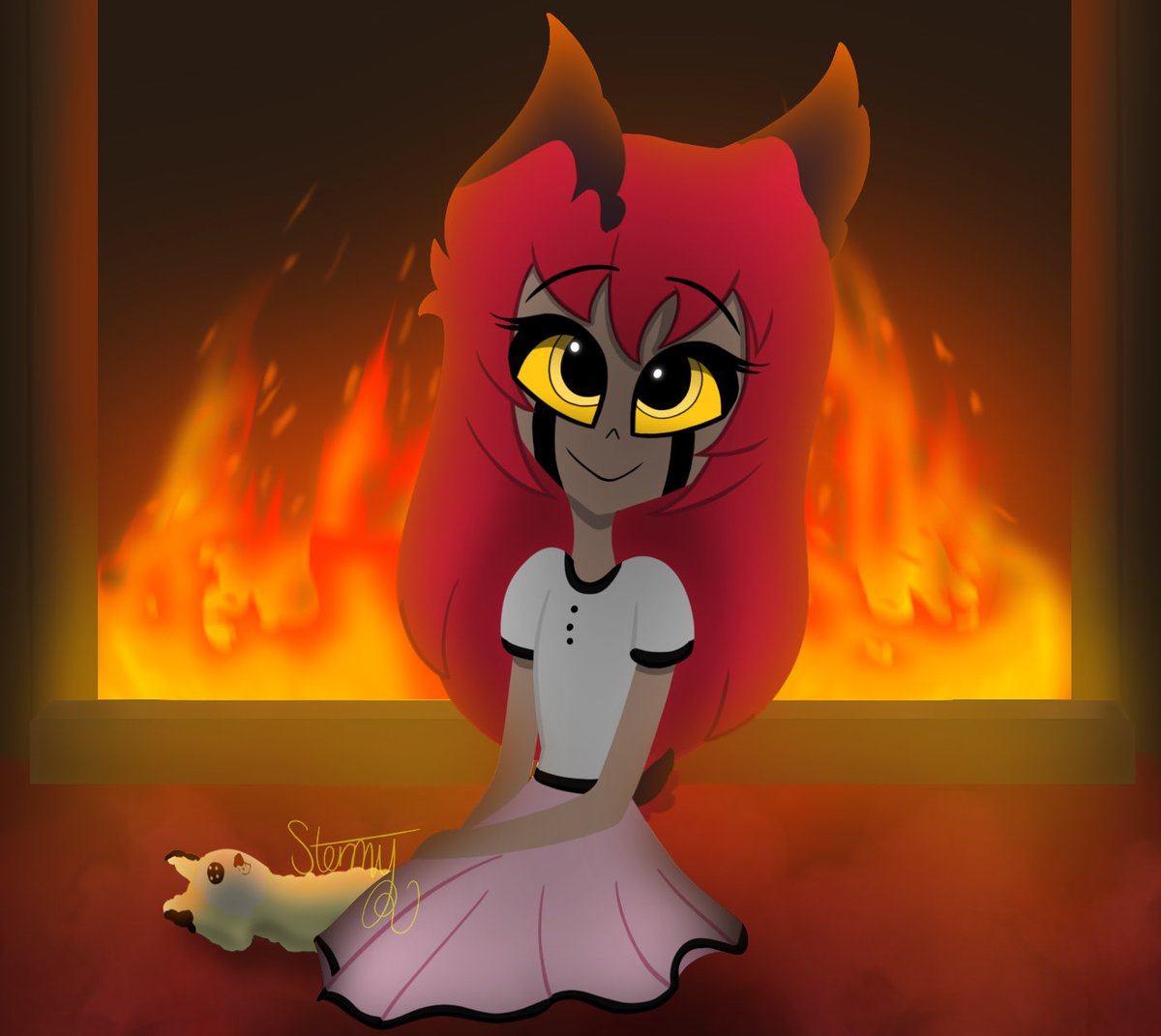 stormysquiggle's tweet image. old fan arts for ppl on Hellaverse Amino!
i&apos;d tag the OC owners but Amino stopped working ages ago 🥲 (i think it was shut down if i remember correctly)

#HazbinHotelOCs #HelluvaBossOCs