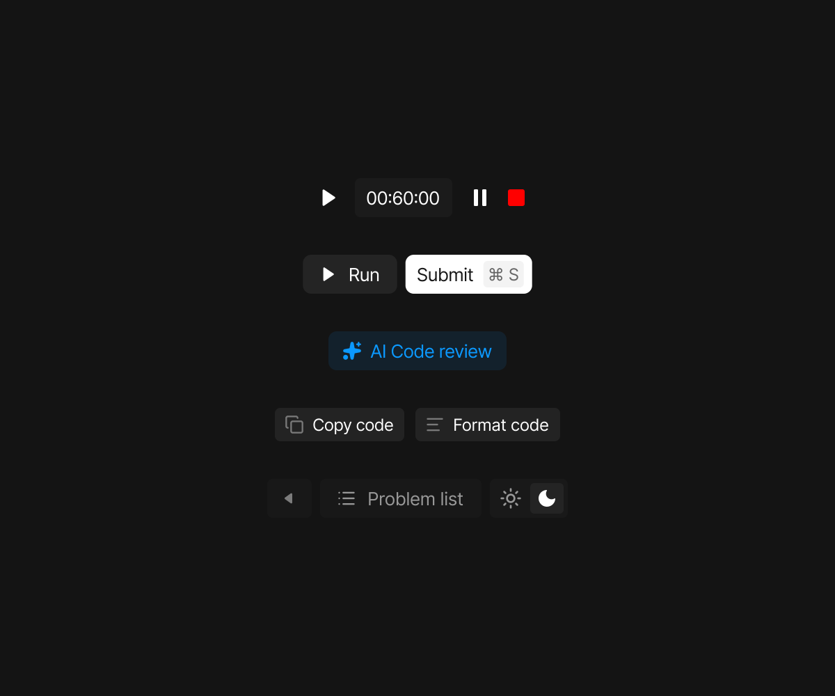coding playground control panel