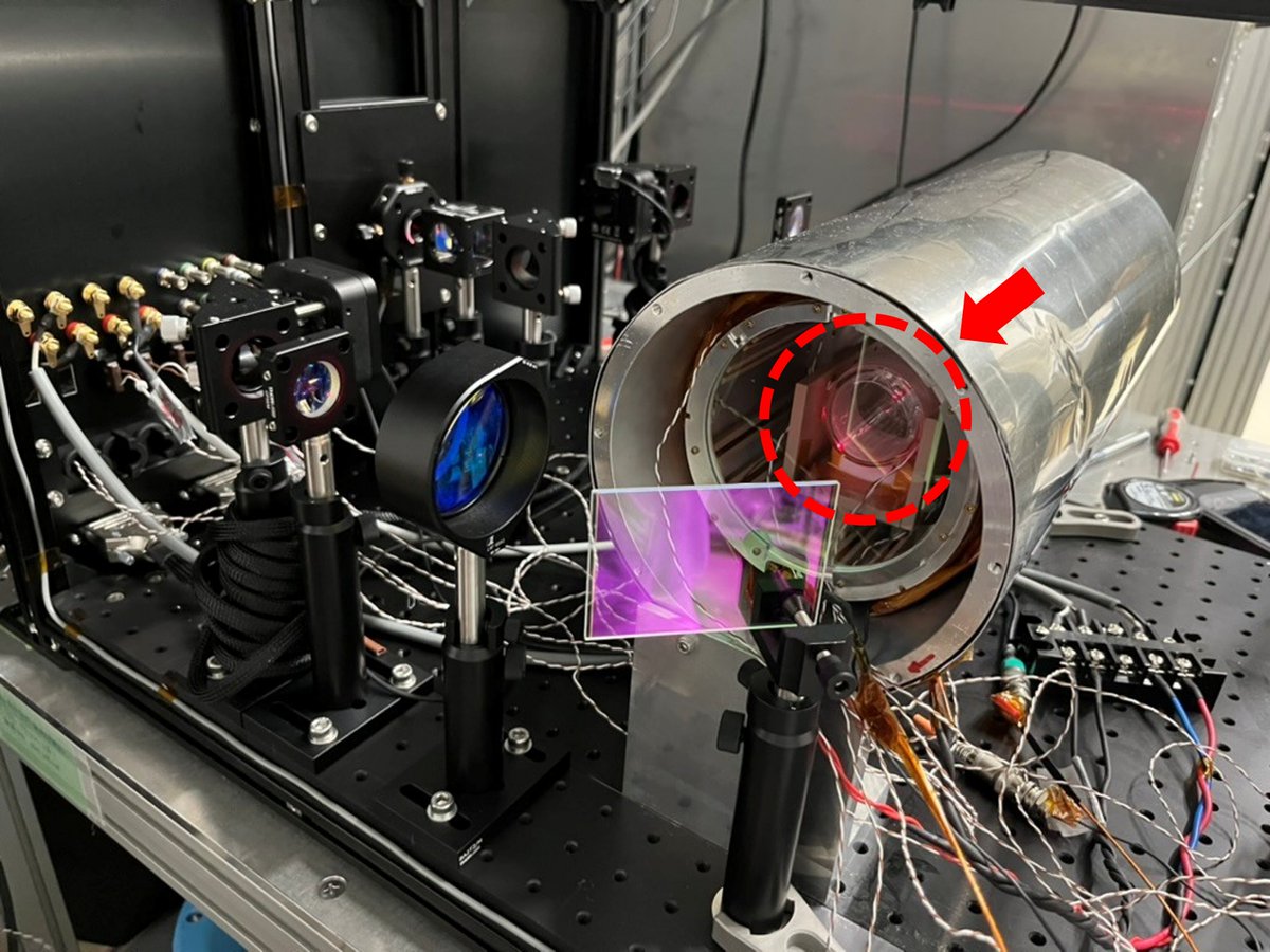 NU_GS_Science's tweet image. ちなみに…、

装置全体カッコイイですが、特に注目は写真右半分・銀色の筒の中にある「3He #スピンフィルター」！

詳しくは #JPARC からの2020年プレスリリースもご覧ください！

j-parc.jp/c/press-releas…