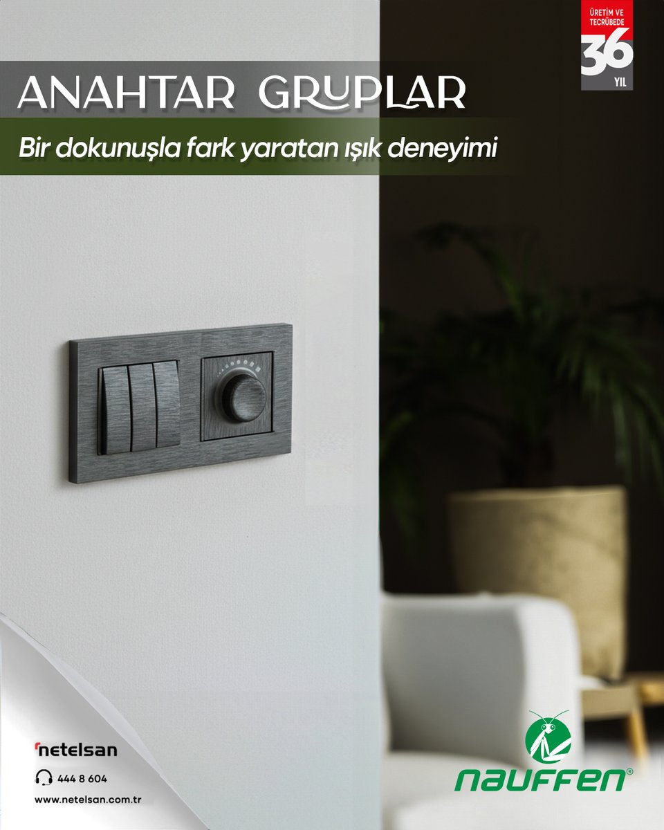 Bir dokunuşla fark yaratan ışık deneyimi: Üçlü ve dimmer anahtar ile ortamınızı dilediğiniz gibi ayarlayın, her anı kusursuz bir ambiyansla yaşayın.

Detaylı Bilgi İçin: 444 8 604
nauffen.com

#anahtarpriz #mimar #içmimar #mühendis #müteahhit #inşaatmühendisi