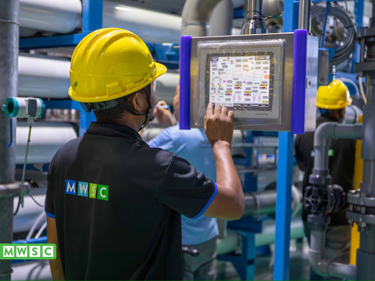 MWSC_Official's tweet photo. Installation of the new 2,500-tonnes per day RO Plant has been successfully completed by #TeamMWSC in-house staff, while testing and commissioning were carried out by Hitachi, SIEMENS & ERI engineers at the Hulhumale’ Operations Centre.

This project marks a major milestone for MWSC, enhancing the safe water supply and supporting the growing demand of the Greater Male’ Region.

#MWSCAsaasee