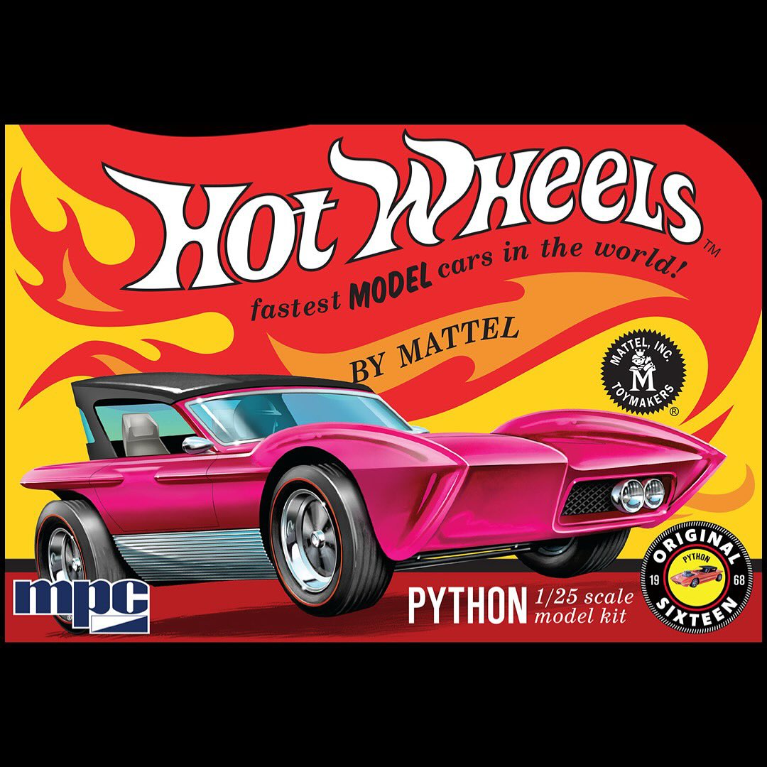 kuri_no_sato's tweet photo. やっと正式発表‥何とか欲しい処‥
『Take it to the Red Line 📷
@hotwheelsofficial 1:25 scale Python model kit coming soon from MPC! #round2models
Built and painted pre-production sample shown. Subject to changes in production. Due December 2025.』
https://t.co/x4KRfwh0M9 https://t.co/vcH803la5S