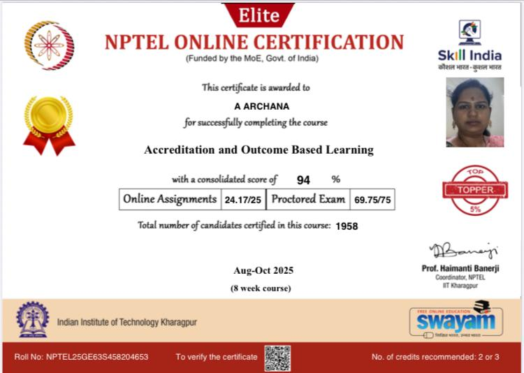MCETHyderabad's tweet photo. #HeartyCongratulations
Mr. Md. Imran (Civil Engg.) & Mrs. A. Archana (EEE), Assistant Professors at Methodist College of Engineering & Technology, have earned the #NPTEL Elite+Gold Medal for their exceptional performance & dedication to learning!๐
#MCET #ExcellenceInEducation https://t.co/0uPE6u6O7j