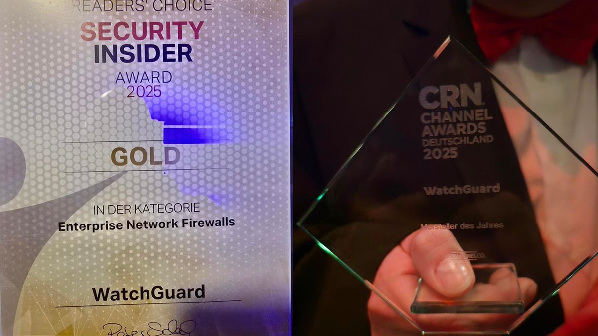 🏆🏆🏆 Goldener Herbst für das WatchGuard-Team – und zwar im wahrsten Sinne des Wortes: Denn sowohl bei der Verleihung der CRN Channel Awards als auch bei der Vergabe der diesjährigen IT-Awards von Security-Insider gab es Grund zur Freude.
watchguard.com/de/wgrd-news/b…