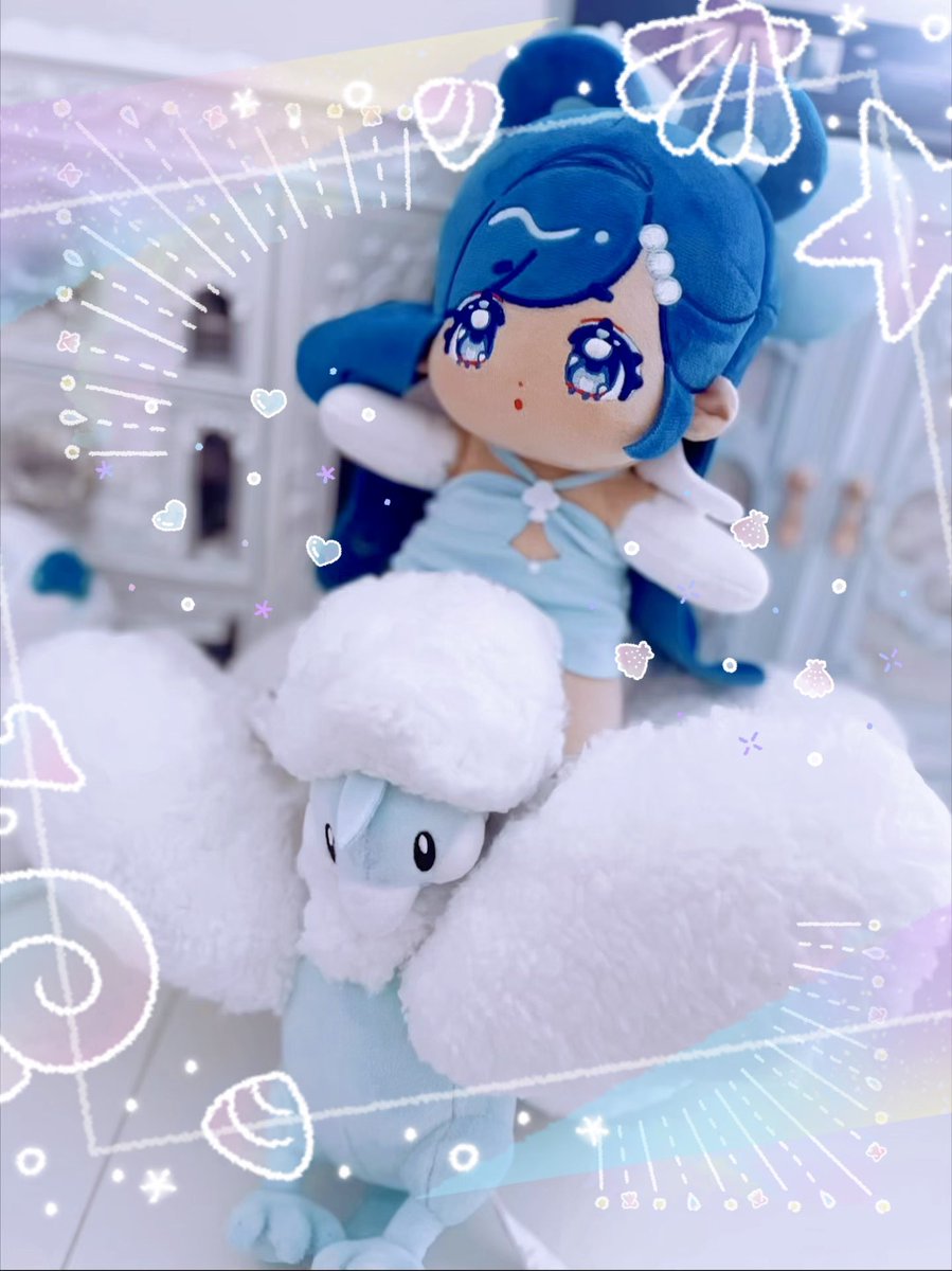 Dione and Mega Altaria make such a pretty duo 🥺🌧️🌈