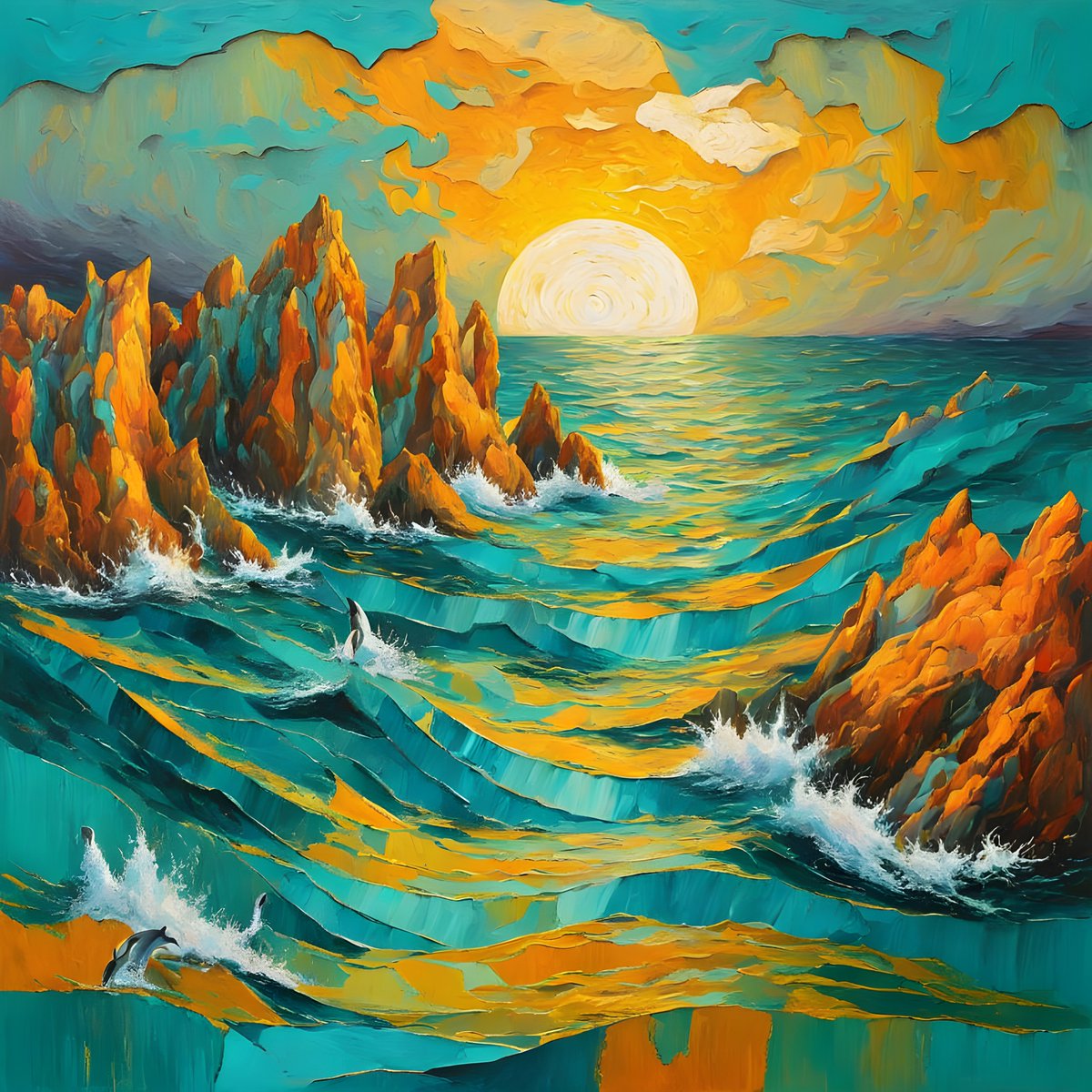 PerformanDDV's tweet image. 501
J. M. W. Turner - 19 August 2025 - Stormy Sea with Dolphins.
#textoimage #texttoimage #aiart #williamturner #turner #tategallery #stormysea #dolphins