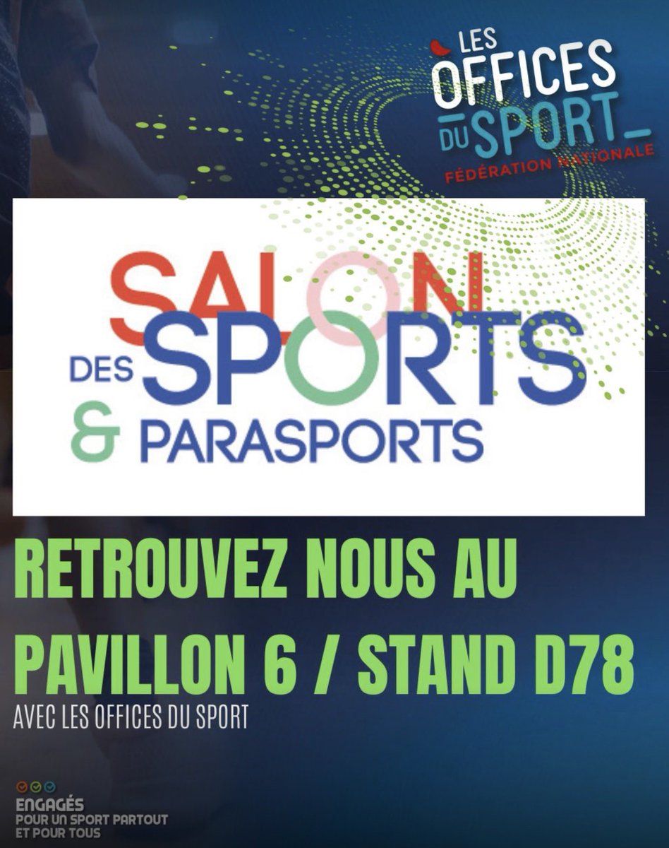 dgfnoms's tweet image. Rdv dans une semaine tout pile pour une rencontre avec les Offices du sport @fnoms  au salon des sports 2025 
Je vous y attends 
@salondes_sports