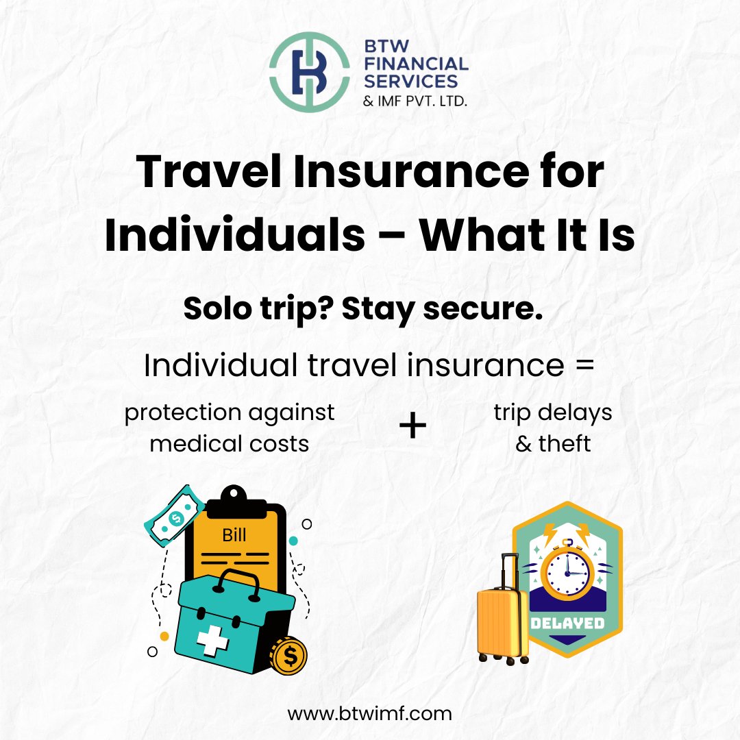 BtwImf's tweet image. Stay secure with BTW IMF’s individual travel insurance your shield against medical costs, delays &amp;amp; theft!

#btwimf #travelinsurance #solotravel #travelsafety #individualpolicy #tripprotection #travelsmart
#wanderlust #vacationready #adventuretime #traveltips #healthinsurance