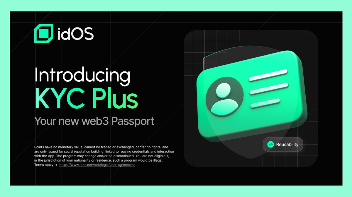 ndrwnickolas's tweet image. We used to verify identity through endless KYC checks and centralized logins.

@idOS_network is changing that.

Proof of identity → the foundation of digital trust.

Credentials you own, control, and reuse anywhere no intermediaries .