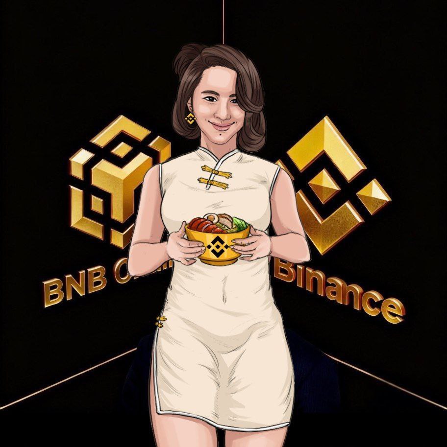 BNporkrice's tweet photo. CZ大表哥 🧑‍💼 和一姐 💃 的专属情侣头像来啦～
#币安猪脚饭 🍛 情侣款 ❤️

愿大家每天不仅能吃上香喷喷的猪脚饭 🐷
还能和币安一起成长，在币安赚得盆满钵满！💰🚀
#加密爱情 #币安人生 #吃饱再��发 #BNB 
@cz_binance @heyibinance https://t.co/37VF9EC44t